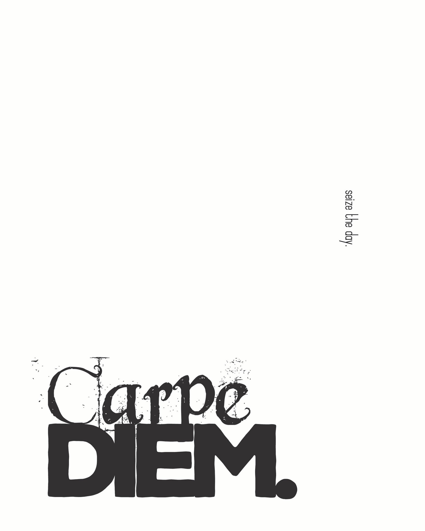 Latin Phrases Poster - Carpe Diem (Sieze the Day)  **Digital Download**