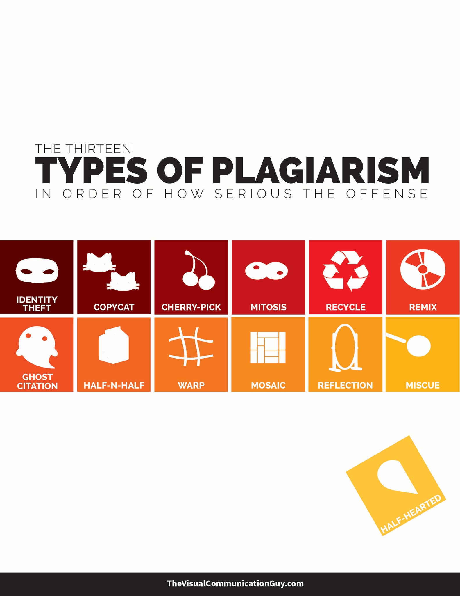 Thirteen Types of Plagiarism 18-page Quick Guide **DIGITAL DOWNLOAD**